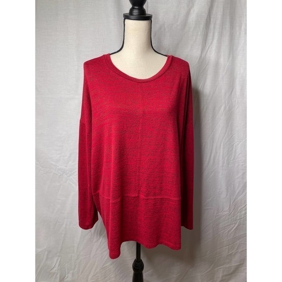 Liz Claiborne Gently Worn Long Sleeve Red Sweater - Picture 1 of 6